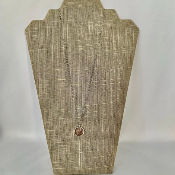 EARTH Zodiac Element Sign Symbol Bronze Coin Charm 925 Sterling Silver Necklace - Picture 4 of 14